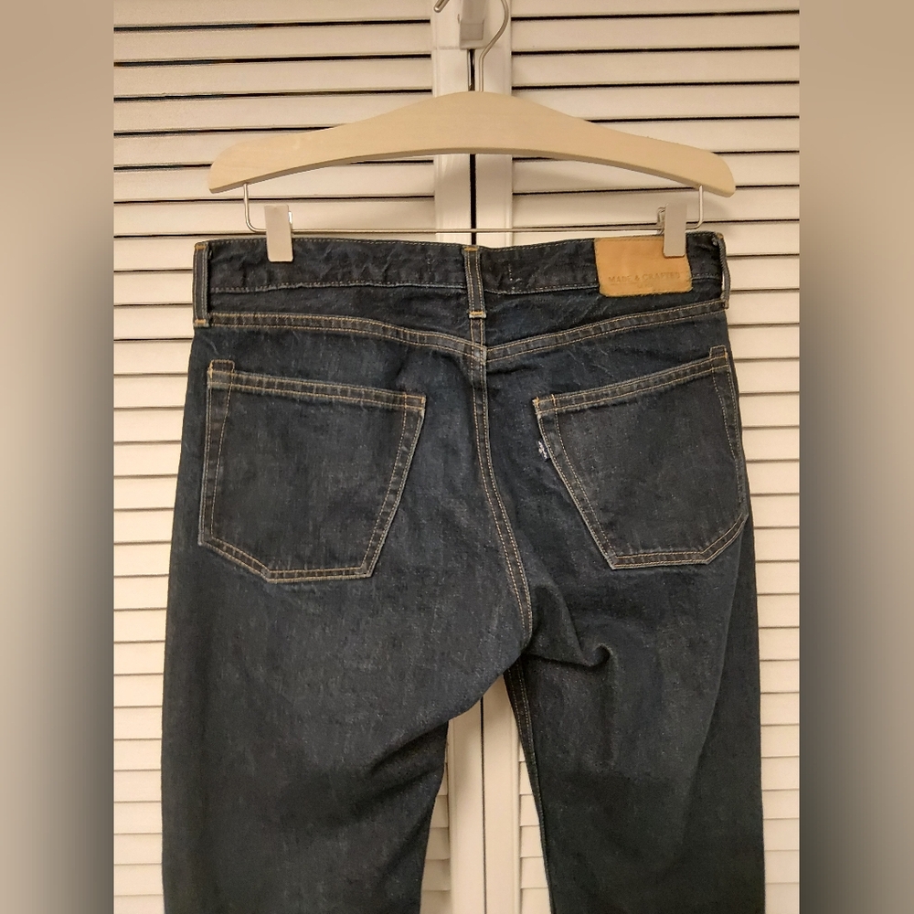 Levi's Men's Made And Crafted Slim Jeans in Dark Indigo - Picture 5 of 10